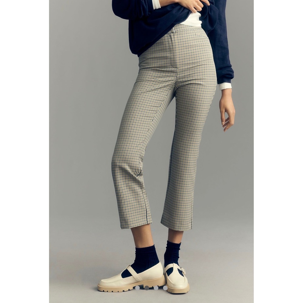 Maeve Plaid Cropped Pants by‎ Anthropologie Size 10